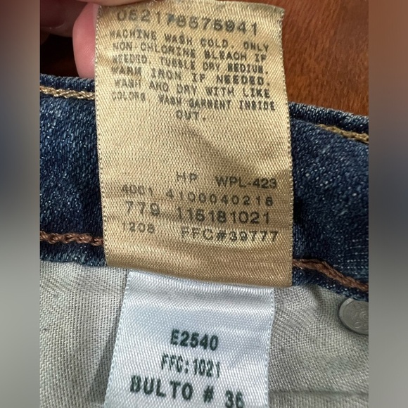 Levi’s Superlow 518 jeans flare true blue wash jean size 13 Long  wide leg - Picture 11 of 12